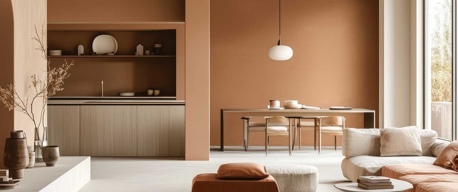 Moderner Wohntrend 2025 mit warmen Erdtönen – stilvolle Farbgestaltung von Malerfachbetrieb Binder in Mülheim an der Ruhr